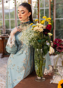 SAPPHIRE-3PC LAWN EMBROIDERED SHIRT WITH CHIFFON PRINTED DUPATTA AND TROUSER | KF-4694