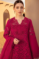 RANG RASIYA-3PC LAWN CHIKANKAARI EMBROIDERED SHIRT WITH KHADDI NET EMBROIDERED DUPATTA AND TROUSER | KF-4647