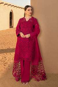 RANG RASIYA-3PC LAWN CHIKANKAARI EMBROIDERED SHIRT WITH KHADDI NET EMBROIDERED DUPATTA AND TROUSER | KF-4647