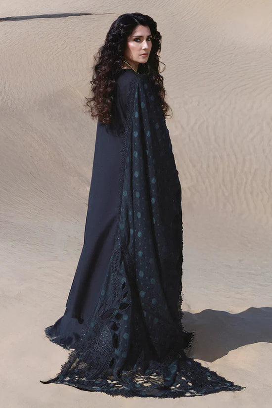 NUREH - 3PC LAWN HEAVY EMBROIDERED SHIRT WITH CHIFFON PRINTED EMBR DUPATTA AND TROUSER | KF-4786