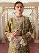 MAHNUR - 3PC LAWN EMBROIDERED SHIRT WITH LAWN EMBROIDERED DUPATTA & TROUSER | KF-4522