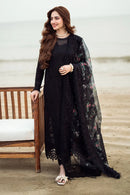 NUREH - 3PC LAWN CHIKENKARI LASER EMBROIDERED SHIRT WITH COTTON NET EMBROIDERED PRINT DUPATTA | KF-4523