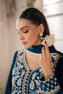 MIRANA-3PC LAWN EMBROIDERED SHIRT WITH BAMBER CHIFFON DUPATTA AND TROUSER | KF-4728