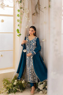 MIRANA-3PC LAWN EMBROIDERED SHIRT WITH BAMBER CHIFFON DUPATTA AND TROUSER | KF-4728