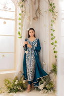 MIRANA-3PC LAWN EMBROIDERED SHIRT WITH BAMBER CHIFFON DUPATTA AND TROUSER | KF-4728