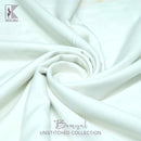 Bemisal Wash N Wear – Self Design Check Slub Summer Fabric  | Off White