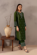 URGE - 2PC LAWN SEQUIN EMBROIDERED SHIRT WITH LAWN SEQUIN EMBROIDERED TROUSER | KF-219