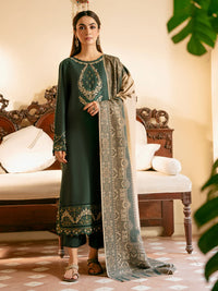 IZEL - 3PC LAWN EMBROIDERED SHIRT WITH CHIFFON PRINT DUPATTA AND TROUSER | KF-4671