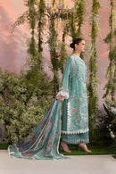 SOBIA NAZIR - 3PC LAWN CHIKAN EMBROIDERED SHIRT WITH CHIFFON EMBROIDERED PRINTED DUPATTA AND EMB TROUSER | KF-4708