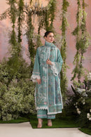 SOBIA NAZIR - 3PC LAWN CHIKAN EMBROIDERED SHIRT WITH CHIFFON EMBROIDERED PRINTED DUPATTA AND EMB TROUSER | KF-4708
