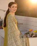 JADE - 3PC LAWN SEQUIN EMBROIDERED SHIRT WITH CHIFFON PRINTED EMB DUPATTA & TROUSER | KF-4528