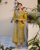 JADE - 3PC LAWN SEQUIN EMBROIDERED SHIRT WITH CHIFFON PRINTED EMB DUPATTA & TROUSER | KF-4528