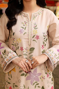 ANEELAS-3PC LAWN EMBROIDERED SHIRT WITH KHAADI NET PRINTED DUPATTA & EMB TROUSER | KF-4783