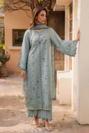 BATIK-3PC LAWN EMBROIDERED SHIRT WITH KHADDI NET EMB DUPATTA AND TROUSER | KF-4750