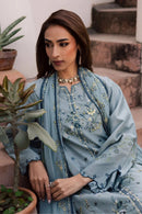BATIK-3PC LAWN EMBROIDERED SHIRT WITH KHADDI NET EMB DUPATTA AND TROUSER | KF-4750