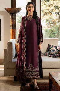 IZEL-3PC LAWN EMBROIDERED SHIRT WITH KHAADI EMBROIDERED DUPATTA & TROUSER | KF-4504