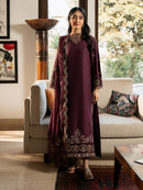 IZEL-3PC LAWN EMBROIDERED SHIRT WITH KHAADI EMBROIDERED DUPATTA & TROUSER | KF-4504