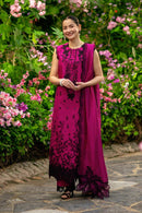 RANG RASIYA-3PC LAWN SEQUIN EMBROIDERED SHIRT WITH KHADDI NET EMB DUPATTA AND EMB TROUSER | KF-4888
