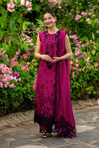 RANG RASIYA-3PC LAWN SEQUIN EMBROIDERED SHIRT WITH KHADDI NET EMB DUPATTA AND EMB TROUSER | KF-4888