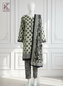 BIN SAEED - 3 PC LAWN UNSTITCHED | - DKF 09