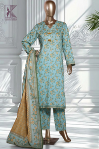BIN SAEED - 3 PC LAWN UNSTITCHED | - DKF 11