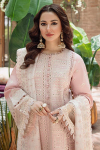 JAZMIN - 3PC LAWN CHIKANKARI EMBROIDERED SHIRT WITH KHADDI NET EMB DUPATTA AND TROUSER | KF-4552