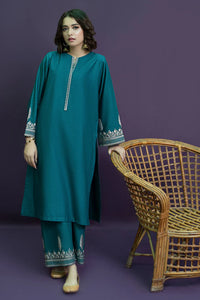URGE-2PC DHANAK EMBROIDERED SHIRT AND EMBROIDRED TROUSER | KF-113